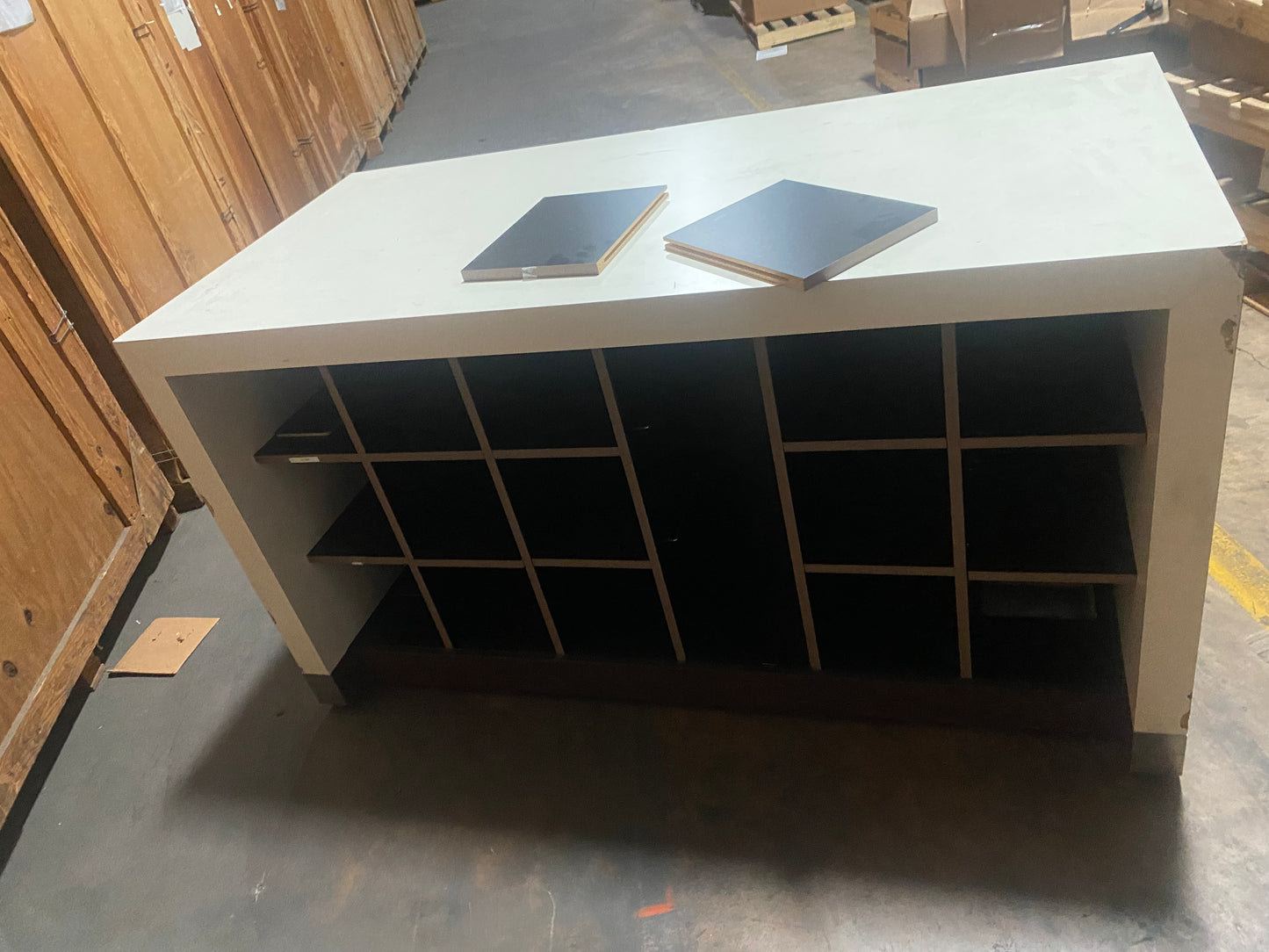 Display Cabinet / Workbench on rolling castors