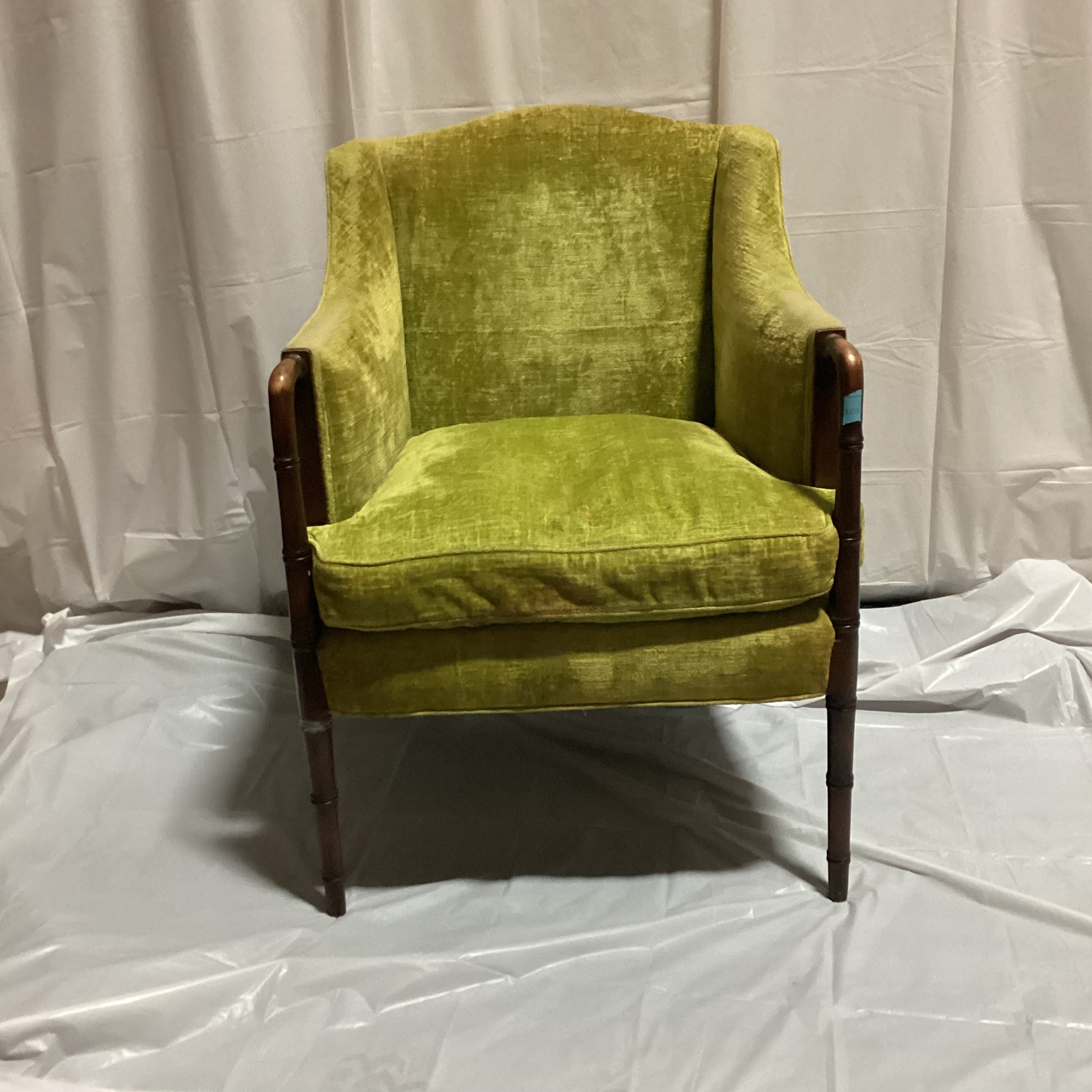Crushed Velvet Arm Chair Second Chance Home Furnishings