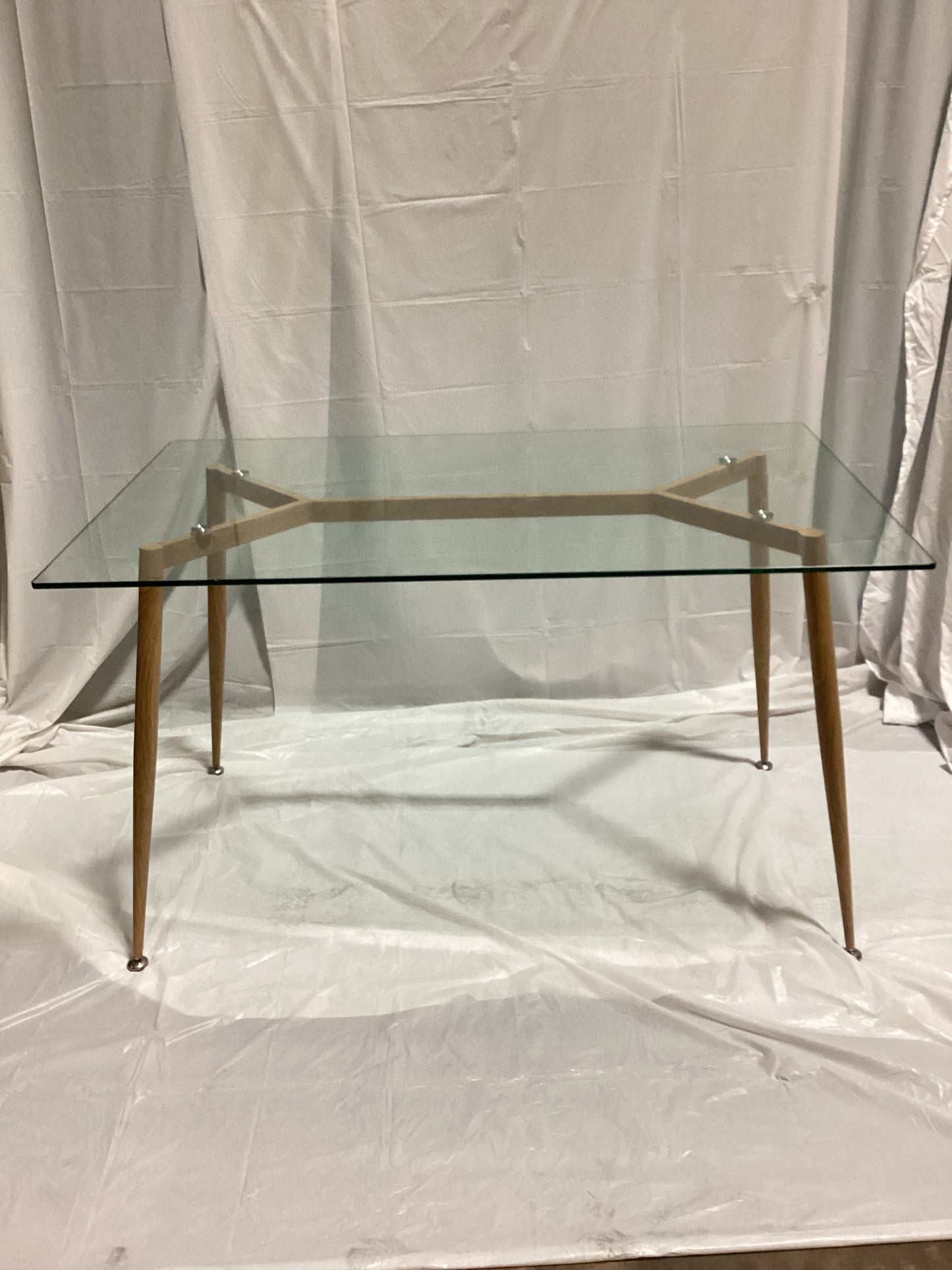 Glass top table