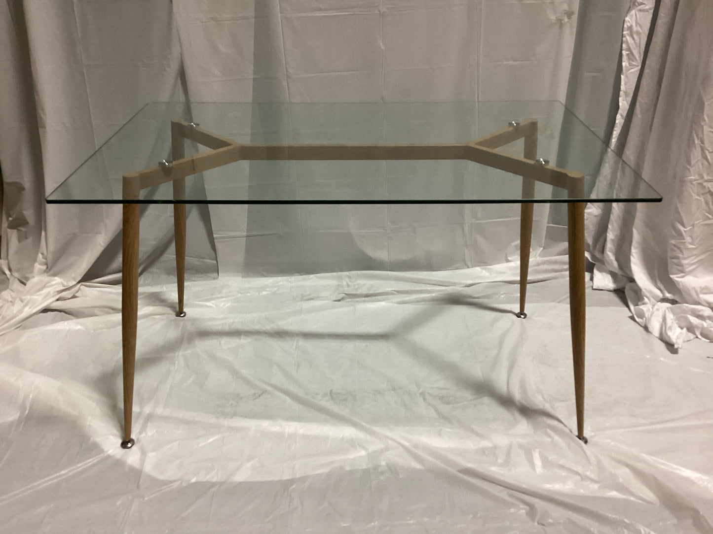 Glass top table