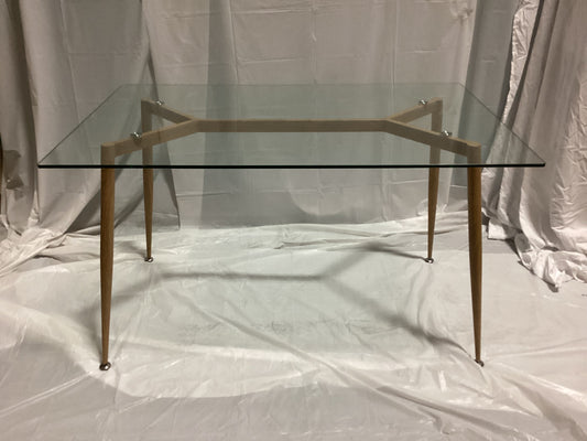 Glass top table